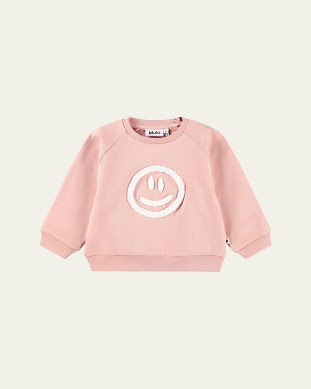 Girl's Disc Organic Cotton Sweatshirt, Size Newborn-